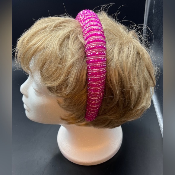 Headband embellished with seed and faceted beads - NWT - Picture 2 of 6